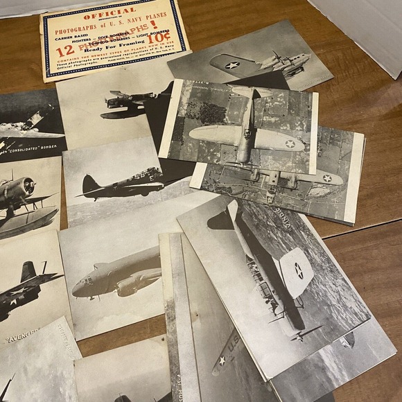 VTG Plane Facts Co WWII Official US Navy PLANES Photographs - Picture 3 of 3